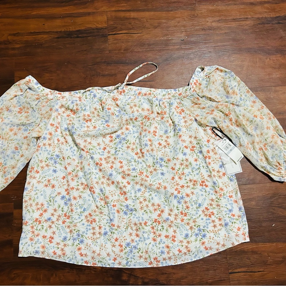 Floral Off-Shoulder Women's Top